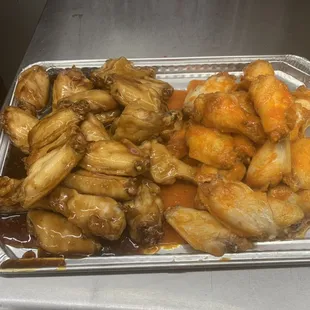This is example of our teriyaki wings and or hot wings