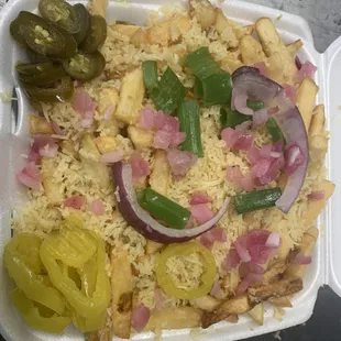 Garlic Parmesan fries loaded