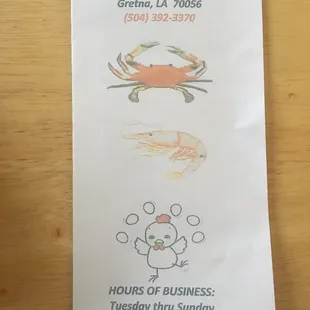 Their menu
