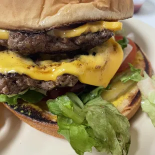 Double meat double cheese Cheeseburger