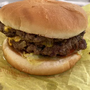 Double burger. Life span? Short.