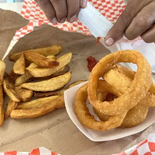 Fries and Onion Rings