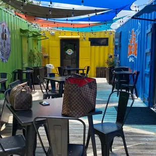 Outside eating area! So cute and clean