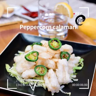 Peppercorn calamari