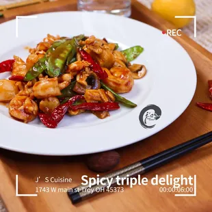 Spicy triple delight