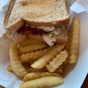 BLT with fries.