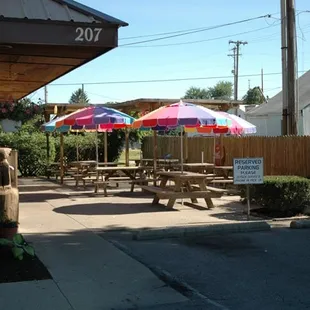 Outside seating area