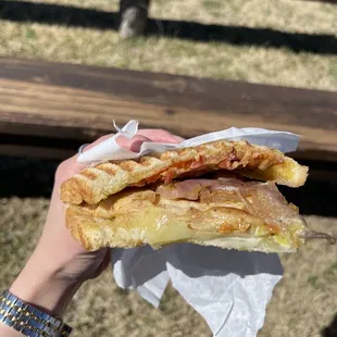 J's panini after an hour drive to Blum, TX