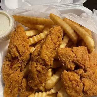 Chicken strips basket