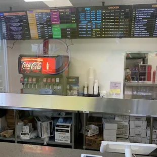 Menu items and prices