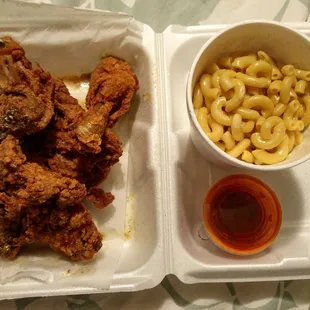 5 piece legs and thighs and a large mac &amp; cheese