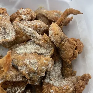 Too much lemon pepper $10 for 10 wings.