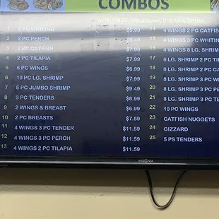Combo prices as of 10/4/19