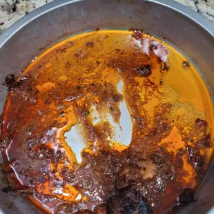 This is all the grease from the chicken alone.