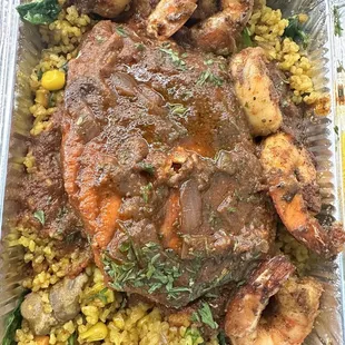 Salmon and Dirty Rice