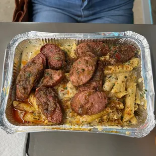 Chicken and Sausage Creamy pasta