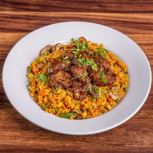 Vegan Oxtail / Mushroom Dirty Rice
