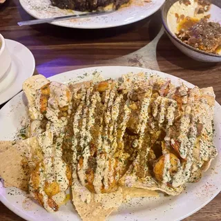 Seafood Beef Nachos