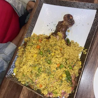 Stuffed Turkey Leg with Veggie