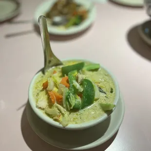 green curry with chicken