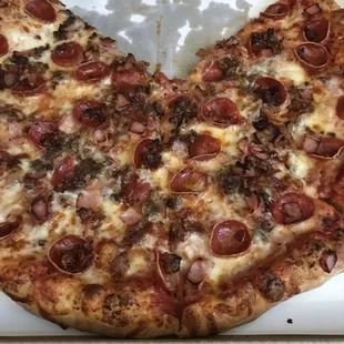 pizza, food