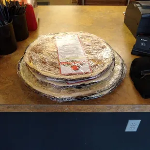 Four pizzas for NYE!