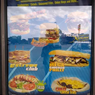 Advertisement Outside the restaurant.