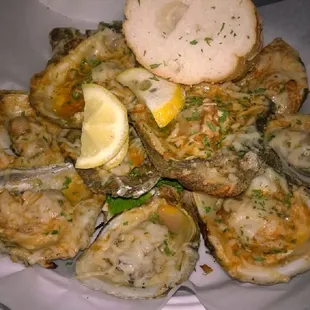 Charcoal Grilled Oysters