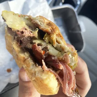 The toasted brioche style bun compliments this meat