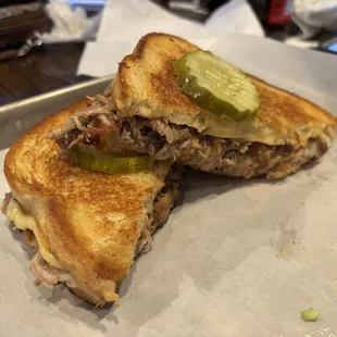 Grilled cheese with shredded pork special- the special that day.