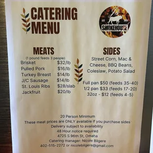They cater!