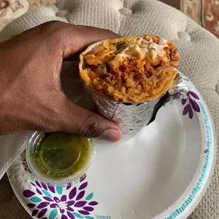 Huevos Con Chorizo Burrito