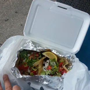 the inside of the container