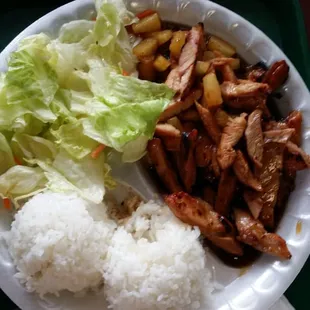 Delicious!! Pineapple chicken teriyaki