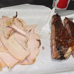 Turkey and ribs