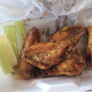 Honey garlic chicken ! Better than buffelo wild wings and Scotty&apos;s brew house !