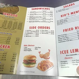 menu, burgers