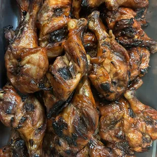 Barbeque chicken legs