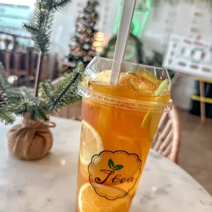 Tropical fruit tea