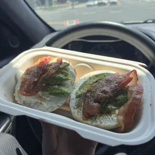 ABC bagel on rosemary