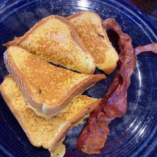 2 French Toast and Bacon