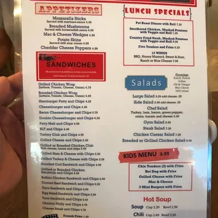Lunch Menu