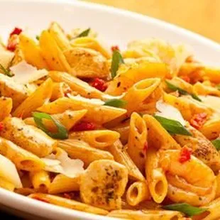 Spicy Chicken and Shrimp Romano