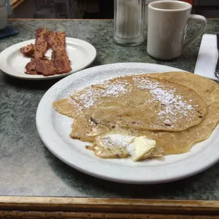 Mmmmmm... Small stack with bacon
