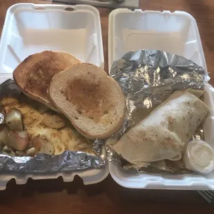 19. South of the Border Burrito Special and Philly Cheese Steak Omelette