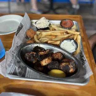 Blackened Scallops &amp; Shrimp Platter