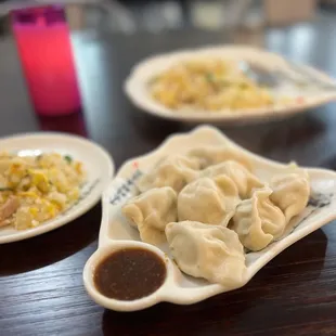 Pork &amp; chive dumplings