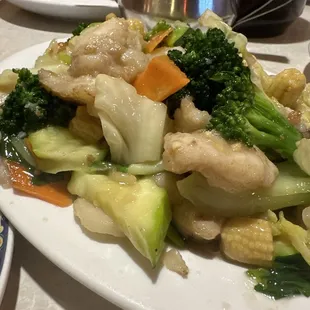 Jade fish with veg