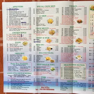 Updated menu 19 March 2021.