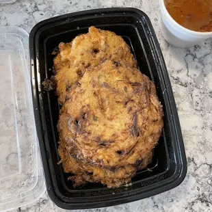 Beef egg foo young